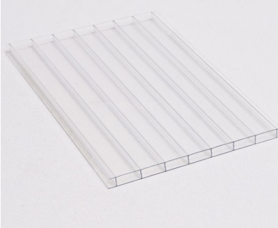 Customized Polycarbonate Hollow Sheet UV Coating Transparent Multi Wall Sheet