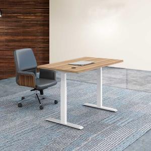 Best Melamine Height Adjustable Standing Desk Wooden With PVC Edging wholesale