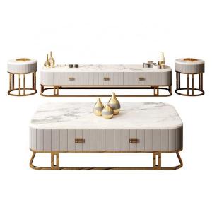 Best Home Living Room Furniture Luxury Coffee Tables Marble Center Table 1400X800X440mm wholesale