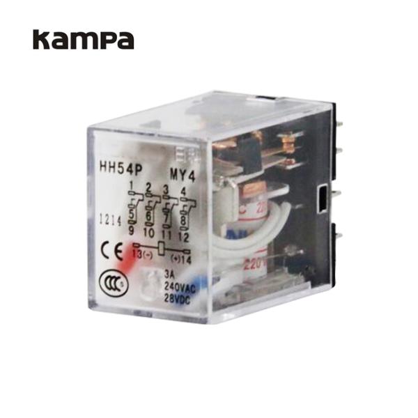 HH54P Purpose MY4NJ intermediate relay AC220V DC24V DC12V small magnetic MY4N - J 14 feet