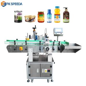 Best Wood Packaging Material Compatible with Various Round Bottle Products Labeling Machine wholesale