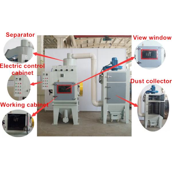 Crawler Type Media Blasting Machine , Belt Rubber Automated Blasting Systems