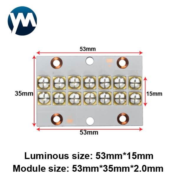 UV Light Module 140W UV Curing High Power Module Quartz Lens Lamp Beads