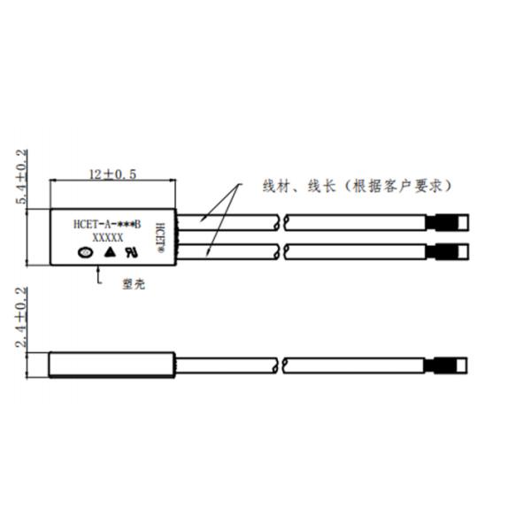 250V 2.5A Temperature Control Bi Metal Thermal Protector Switch ODM