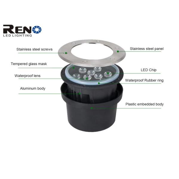 3000K-6500K LED Inground Light 24v rgbw With Bridgluxe Chip