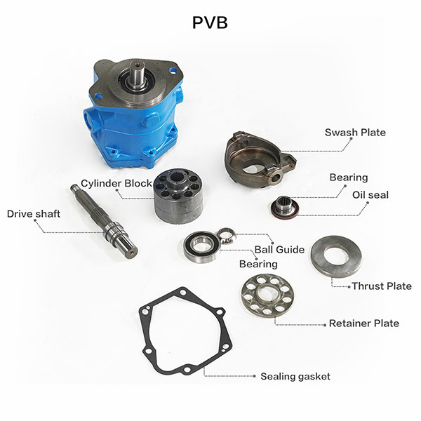 Vickers PVB10.55 13.81 21.1 33 42.8 61.6 94.5 197.5 hydraulic pump accessories