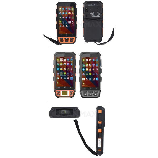 Large Screen Handheld RFID Readers , 1D / 2D Barcode Scanner Android PDA With WiFi