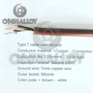Best ANSI Standard Type T 4x0.51mm² Cross Section Tinne Copper Wire wholesale