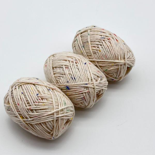 98% Cotton 2% Colored Dot Polyester Mix Color Cotton Yarn Variegated For Diy Toys