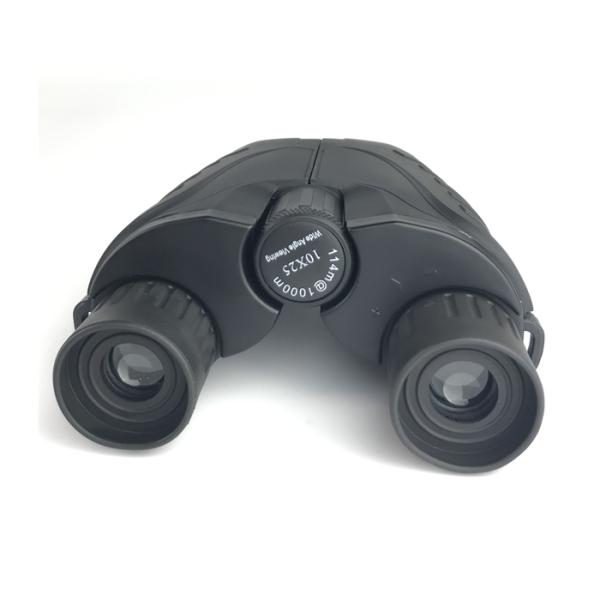 8x Magnification Black Compact Folding Binoculars 8x25 For Tourism Black Color