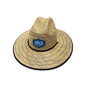Best 11.5 Cm Brim​ Woven Sun Hats , Outdoor Surfing Lifeguard Straw Hats wholesale