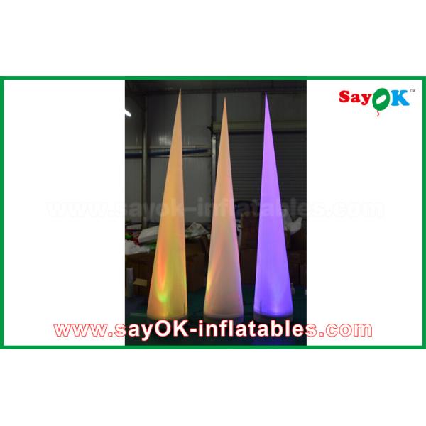 2.5m Nylon Inflatable LED Cone WIth LED Light CE/UL Blower Lighting Decoration
