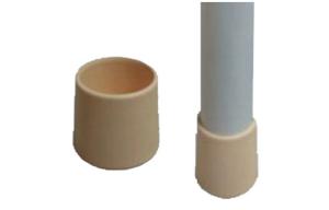 Eco - Friendly Ivory / Black Plastic Water Pipe Fittings Plastic Pipe Foot Cup