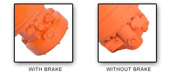 High Efficiency Skid Steer Hydraulic Motor Incurve Radial Piston Type MCR05