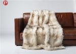 Wild Fox Mink Throw Blanket Lodge Cabin Cottage Rustic Sofa Dry Clean