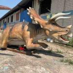 China Jurassic World Dinosaur Theme Exhibitions Realistic Animatronic Dinosaur Triceratops Model for sale