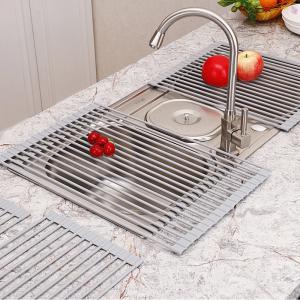 Best Non toxic heat resistant Silicone Roll Up Drying Rack wholesale