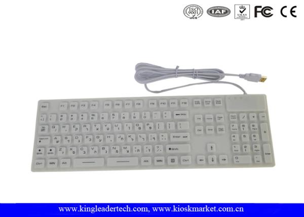 Cheap Hebrew Layout Waterproof Keyboard With Customzied Language Key Layout for sale