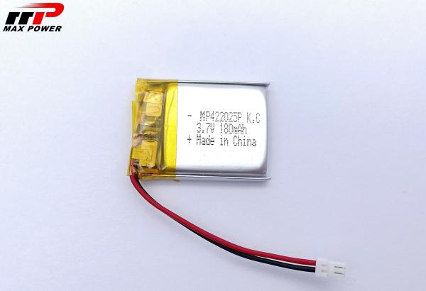 Cheap Medical Device 422025 180mAh 3.7V Lithium Polymer Battery Korea Market for sale