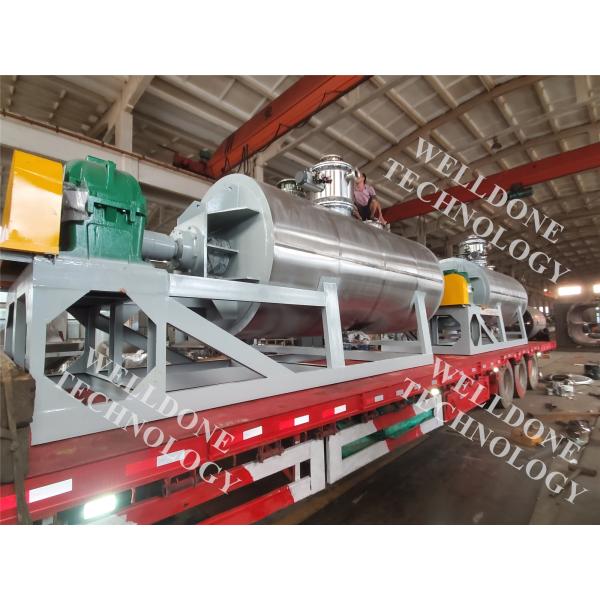 Titanium Automatic RVD Rotary Vacuum Paddle Dryer With compact structure