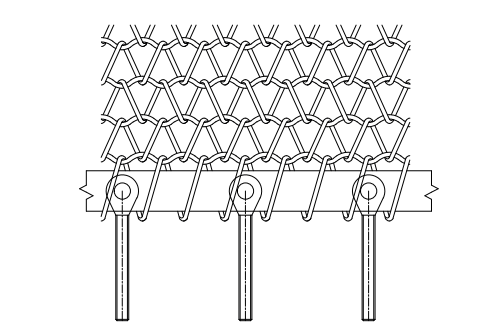 Spiral Wire Belt Stainless Steel Architectural Mesh For Building Facades