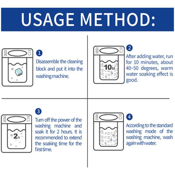 200g Washer Cleaning Pods Washing Machine Tablets For Cleaning