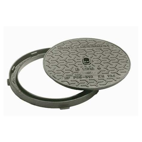 Dual Locking Solid Top Round Manhole Covers Cast Iron BS EN124 Standard