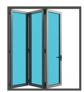 Best OEM Extruded Aluminum Folding Patio Doors Fiberglass Anodizing wholesale