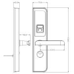 Biometric Fingerprint Security Electronics Door Lock , Fingerprint Door Lock