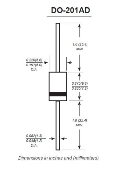 BY399 3A 800V Soft Recovery Fast Switching Diode For Negative Switching Power Supplies