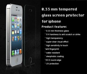 Best iPhone tempered glass screen protector 0.33 mm 9H 2.5D round edge high transparency wholesale