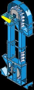 Best Bucket Elevator Customized Bucket Elevator for Bulk Material handling Bucket Elevator with Central Chain wholesale