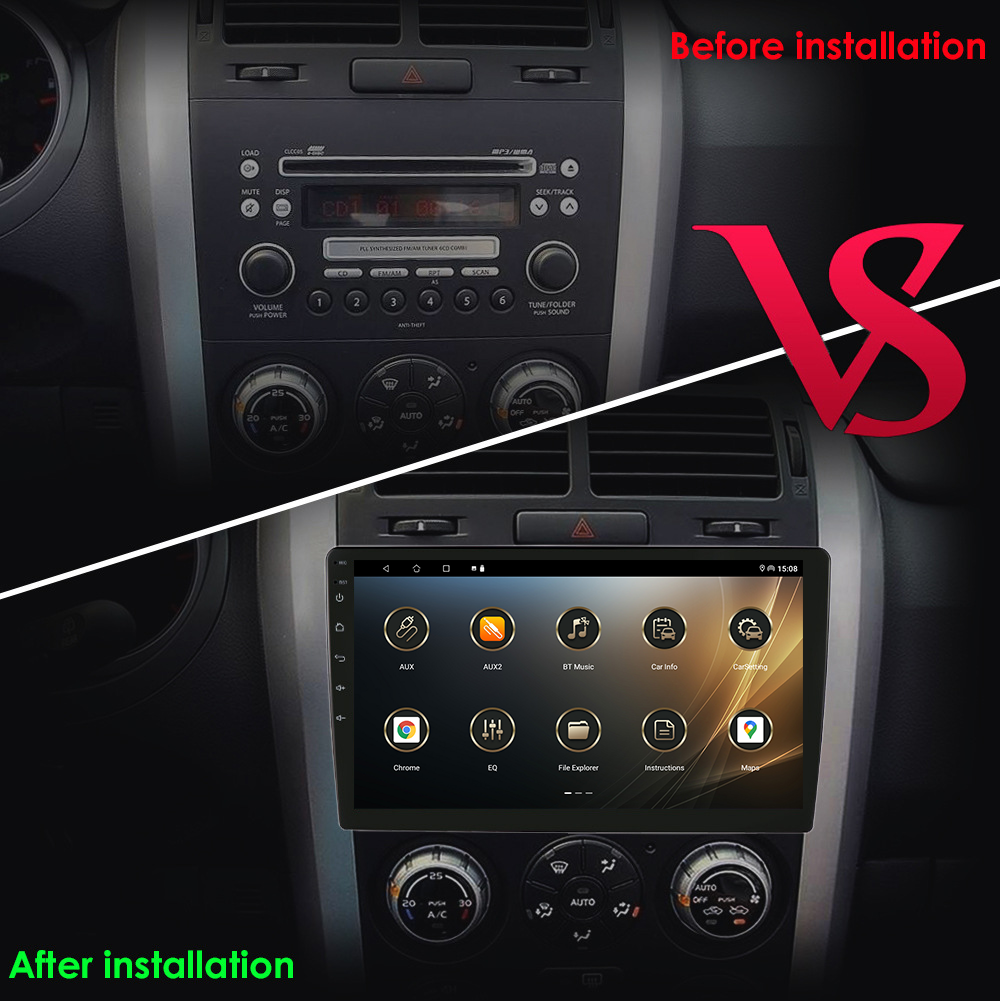Universal Car Fitment 2.5D IPS Touch Screen 2 32G Android 12 Car Multimedia Player 9/10 Inch Radio Audio Head Unit