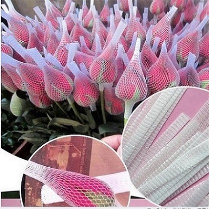 10CM Protective Netting Sleeve White Extruded Rose Protection Bud Net