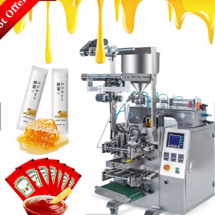 Ketchup Honey Salad Sauce Liquid Automatic Packing Machine 5-15Ppm
