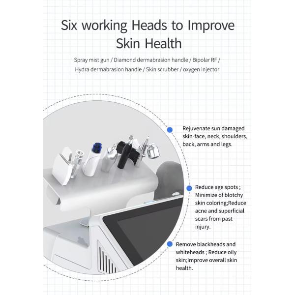 Skin Cleaning Hydrafacial Beauty Machine 7 In 1 Diamond Oxygen Jet Peel Machine