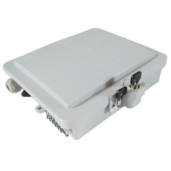 ISO9001 Nap IP65 Fiber Optic Distribution Box , 12 Port Fiber Termination Box