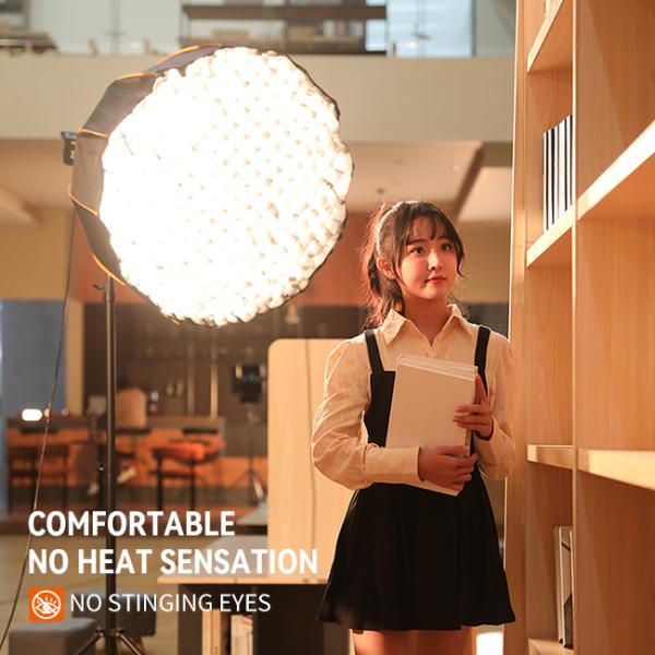20000LM 2700K 7500K Video Lighting Led Fill Light With Softbox 95Ra