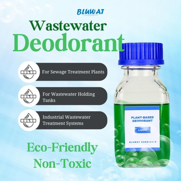 Cheap Plant-Based Deodorant in Wastewater Treatment Controls odors from industrial effluent Wastewater Lagoons Odor Remover for sale