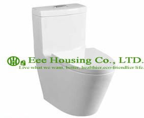 Cheap Wc Toilet  S-trap 300mm siphonic one piece toilet with built-in bidet for sale