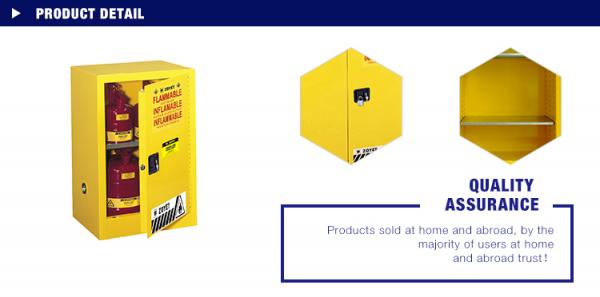 Luxury PP Panel Anti Corrosive Chemical Storage Cabinets For Warehouse