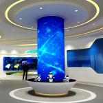 Thin P3mm IP20 Flexible LED Display Screen 1R1G1B Pixel Structure