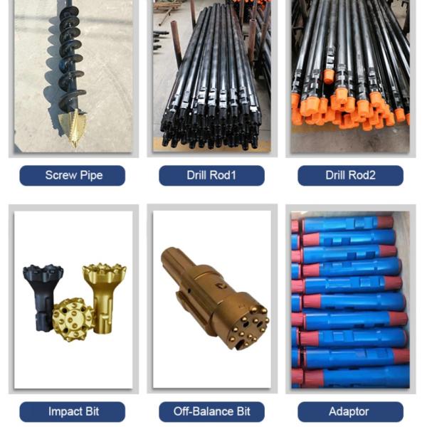 Pneumatic 200m Top Hammer Crawler Drilling Rig