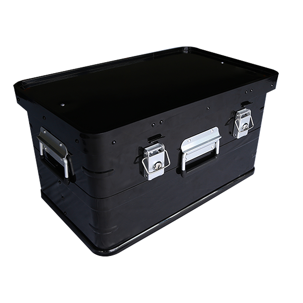 Powder Coated Aluminum Alloy Vintage Glamping Outdoor Camping Storage Box 600*400*300mm