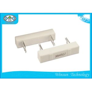 Best 3W - 100W White Cement Power Resistor , Stand Type Ceramic Wirewound Resistor wholesale