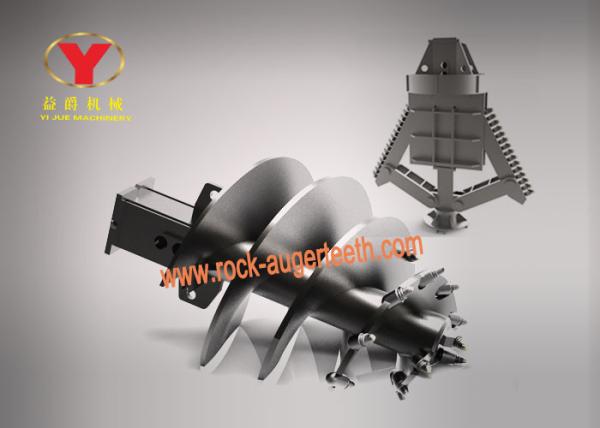 Cheap Tungsten Cobalt Head Rotary Drill Bit , Rock Auger Bit For Construction Machine for sale
