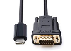 China Notebook ABS Shell VGA Monitor Cable Support High Resolution / Refresh Rate on sale