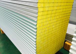 Best Steel 50mm 75mm Fiber Glass Wool Sandwich Panel wholesale