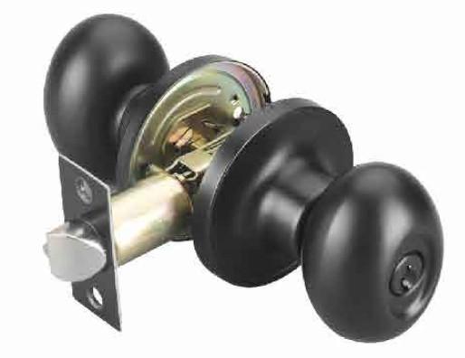 Cheap Knob Door Lock Secure Your Space with Tubular Knob Lock Featuring Changeable Square Corner Faceplate 1"x2-1/4" 25x57mm and Yale Keyway for sale