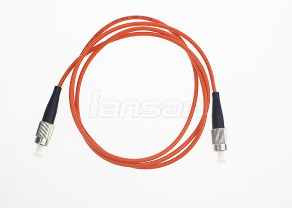 Cheap Multimode FC To FC Simplex OM3Fiber Optic Patch Cord Insertion Saving Loss for sale